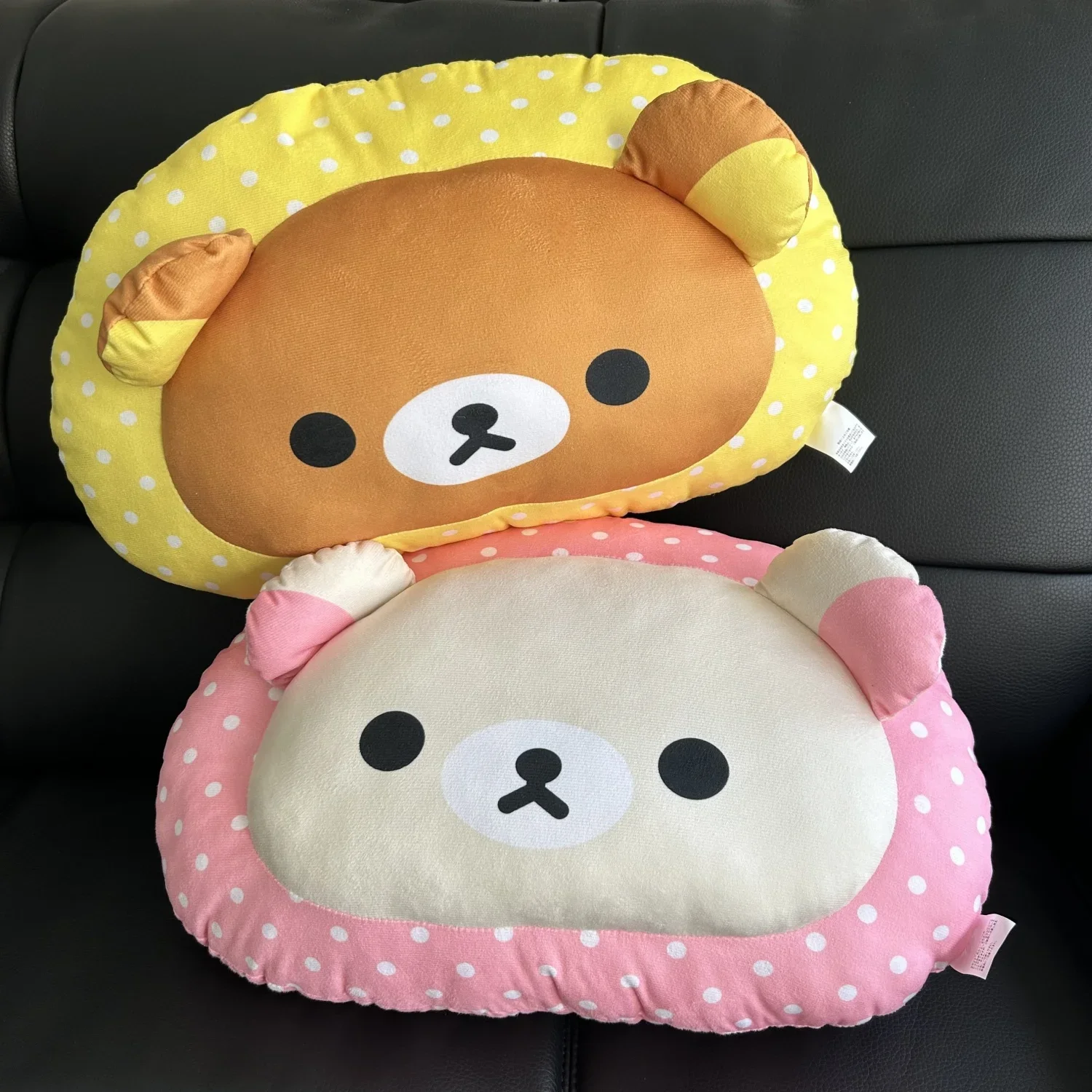 Rilakkuma Plush Toy Stuffed Brown Bear Pillow Cartoon Back Cushion Cuddly Plushies Children's Room Decoration Gifts Girl Peluche