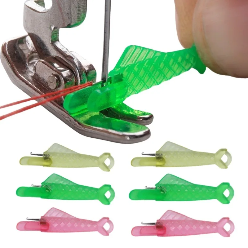 5/10/30PCS Mini Needle Threader DIY Tool Home Hand Sewing Machine Device Thread Needle Cross Plastic Stitch Sewing Accessories