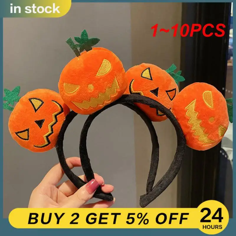 Único Halloween Abóbora Headband, Durable Headband Diversão, Decoração Personalizada, Popular, Confortável, 1-10Pcs