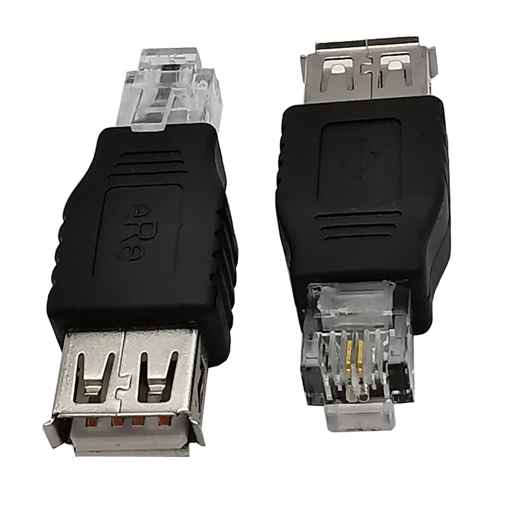 

ABS USB 0 USB Female To RJ11 Adapter Easy-to-install And User-friendly USB 2.0 USB- Female To RJ11