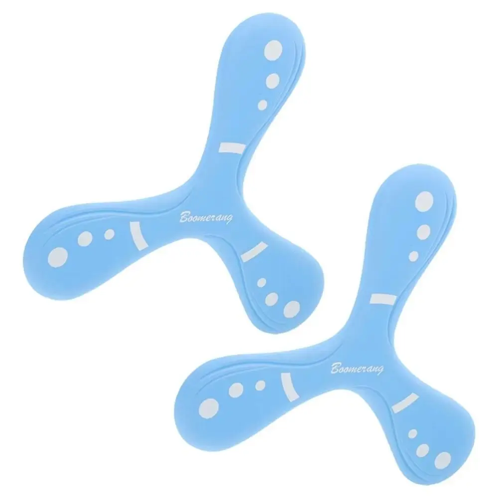 Juguete Boomerang volador de retorno rápido, Boomerang Interactivo Profesional de tres hojas, divertido juego de captura de regreso