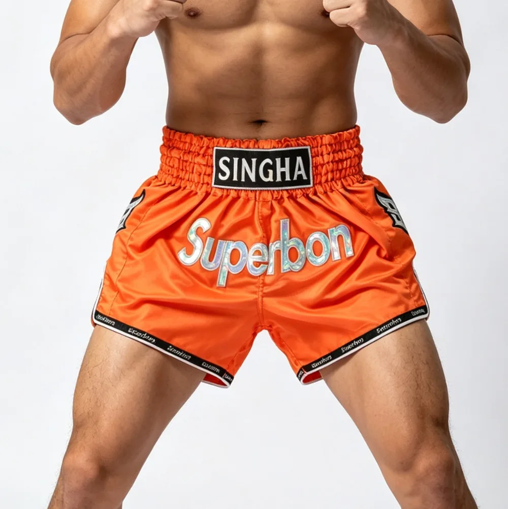 New Style Professional Unisex Boxing/Muay Thai Fighting Shorts Superbon Sports Combat Training and Exercise Shorts