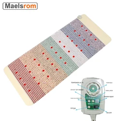 Negative Ion Gemstone Rainbow Heating Stone Mattress Far Infrared Photon Therapy Magnetic Bio Amethyst Heating Mat MassageCushio