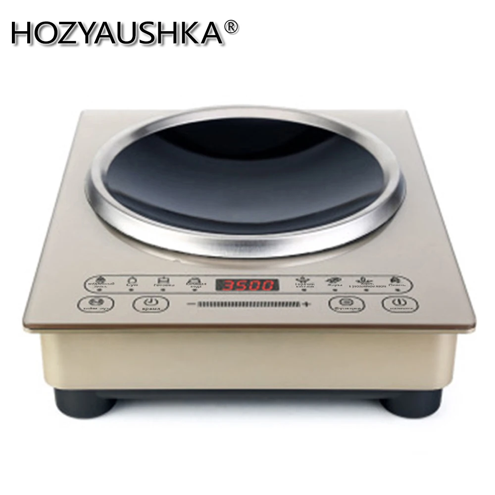 3500W household high-power induction cooker commercial induction cooker touch desktop concave embedded cooking HOZYAUSHKA