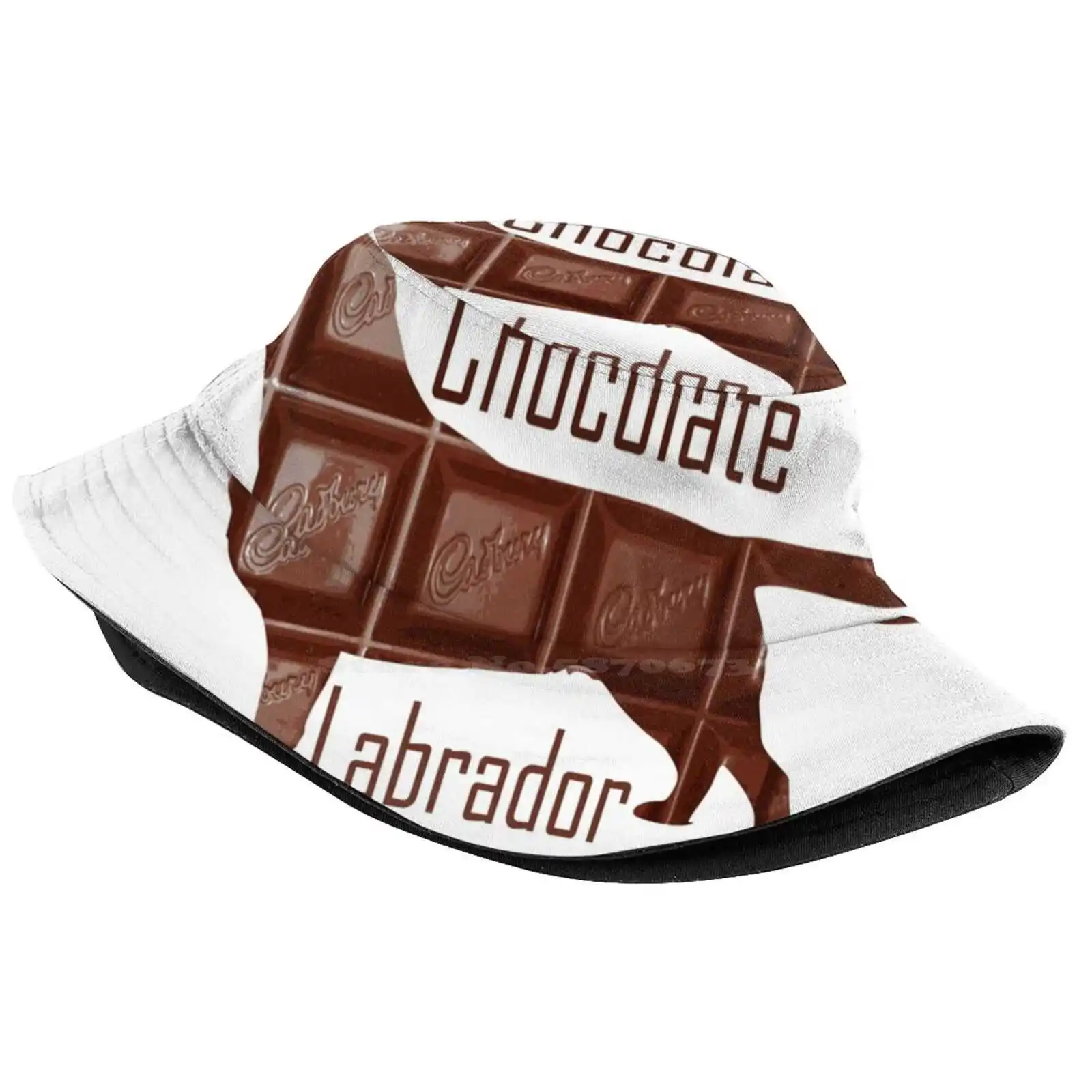 Chocolate Labrador Sun Cap Fisherman Hat Bucket Hats Funny Comedy Chocolate Labs Labrador Retrievers Black Yellow Gundog