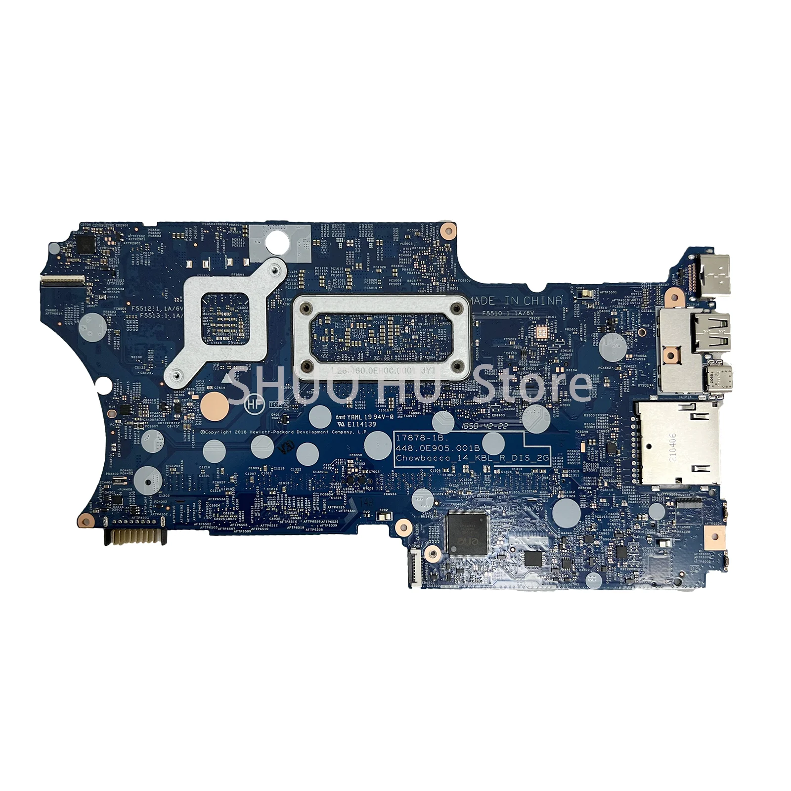 KEFU mainmainboard untuk HP PAVILION X360 Motherboard Laptop 14-CD i3-8130U i5-8250U i7-8550U MX130-V2G L18173-601 L18173-001