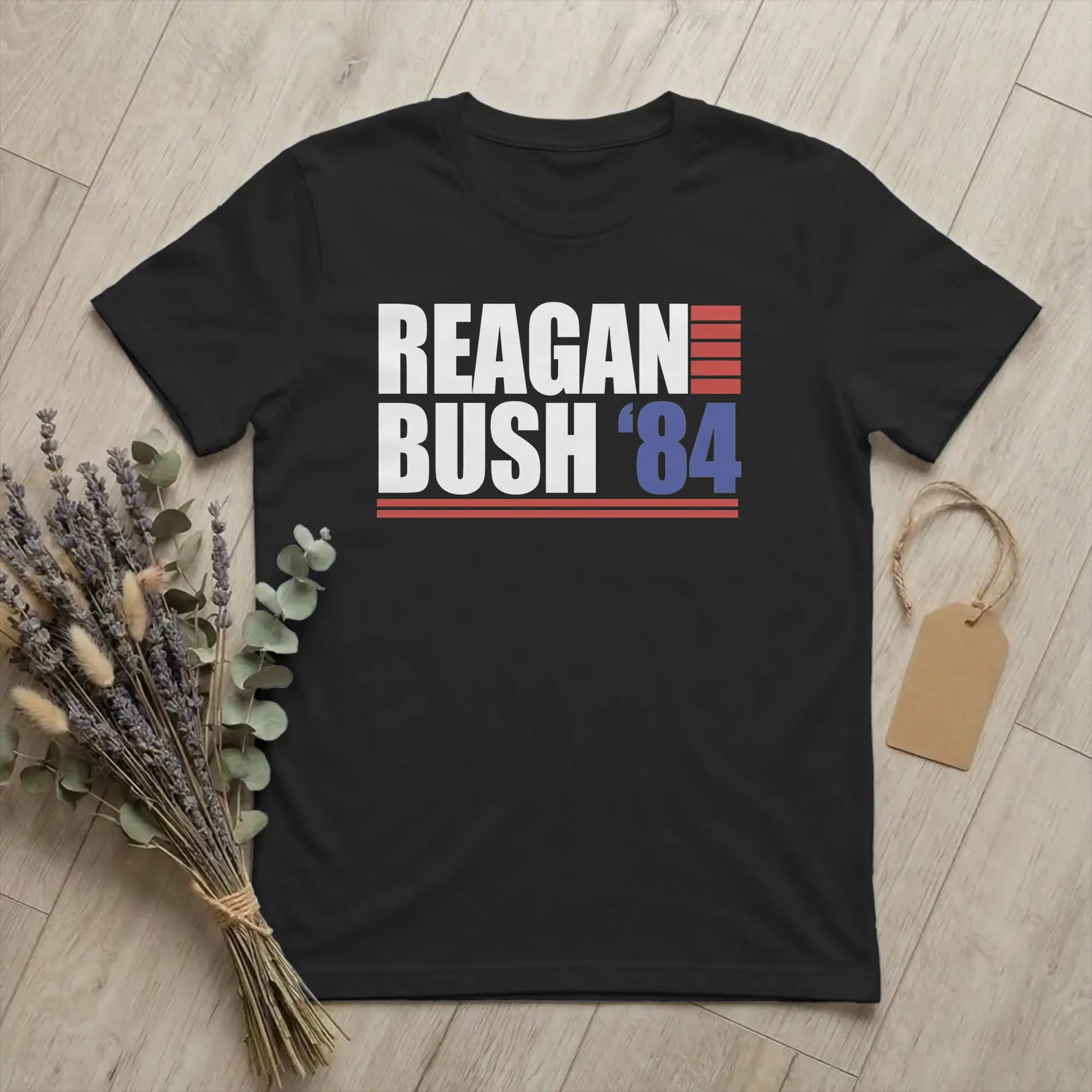 Reagan Bush 84 T-Shirt for Men Women Vote Vintage Cotton Tee Shirt O Neck Short Sleeve T Shirt Plus Size Tops