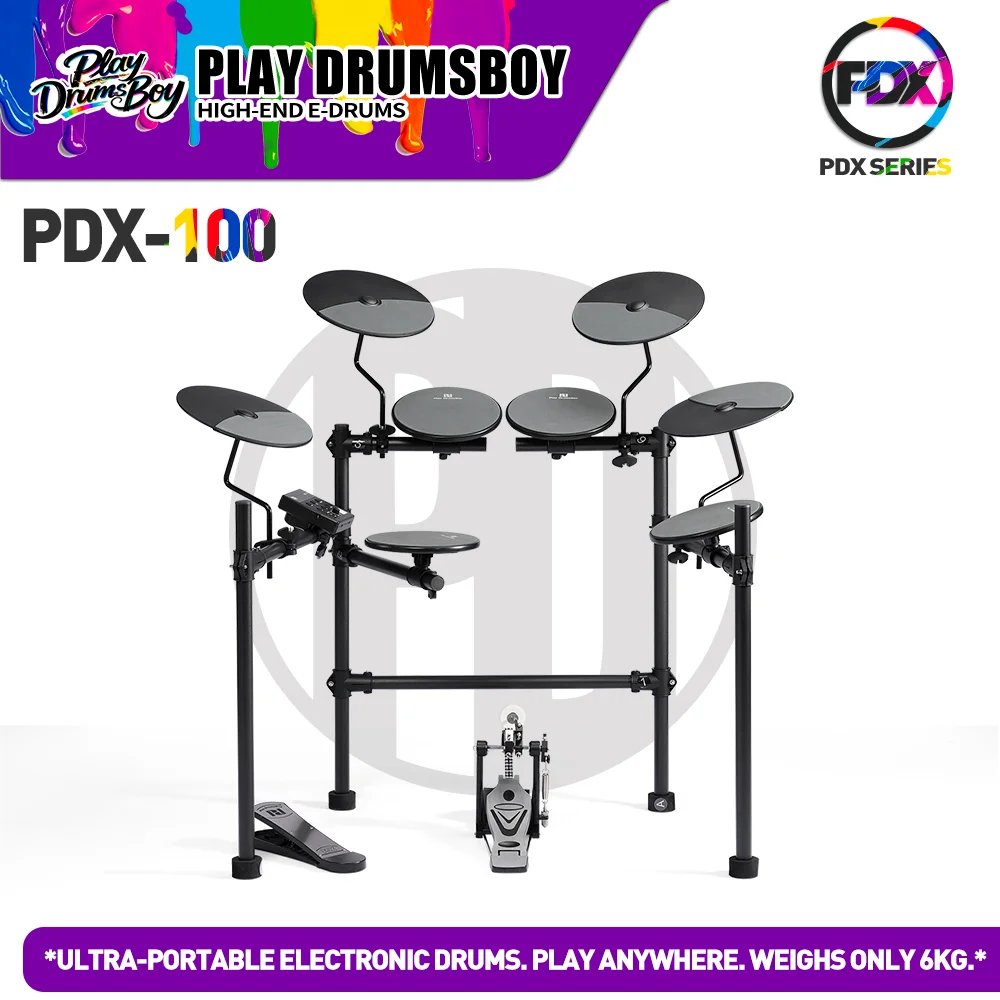 Portable Electronic Drum Kits Foldable Design Digital Drum Instrument with Easy Carry Performance Features
