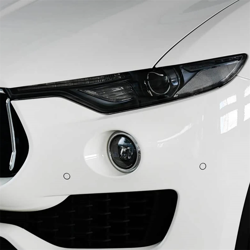 For Maserati Levante 2016 2017 2018 2019 Car Accessories For Cars Polycarbonate High Gloss Fully Transparent Head Lampe Cover