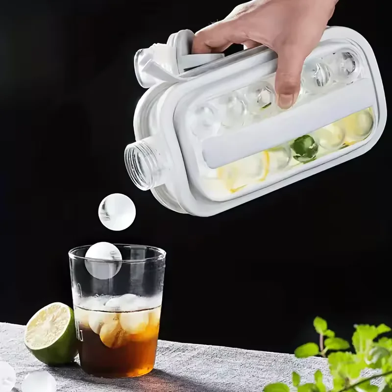

Ice Cube Tray 2-in-1 Portable Puck Making Water Bottle Cooling Popsicle/Cube Molds Food Grade Grids Ice Cube Molds DIY PP Molds