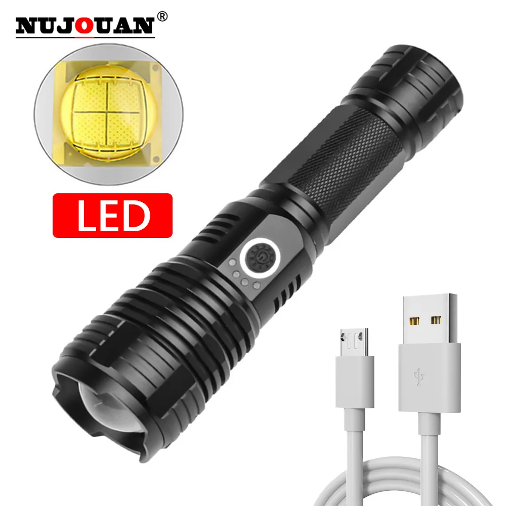 

Most Powerful LED Flashlight USB Rechargeable Torch Light High Power Flashlight Tactical Lantern Long Shot Hand Lamp For Camping