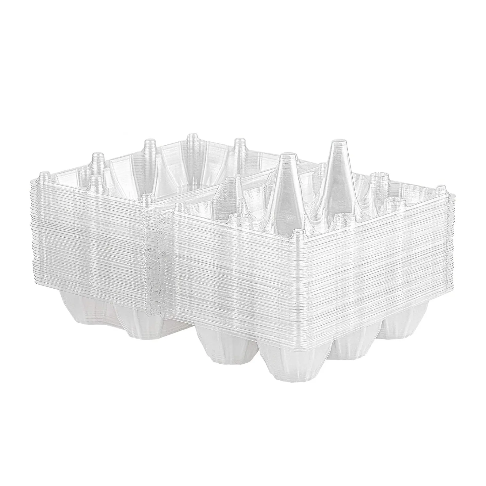 

36Pcs Egg Cartons Clear Plastic Egg Holder Storage Container Egg Tray for Family Pasture,Refrigerator Storage,6 Grids