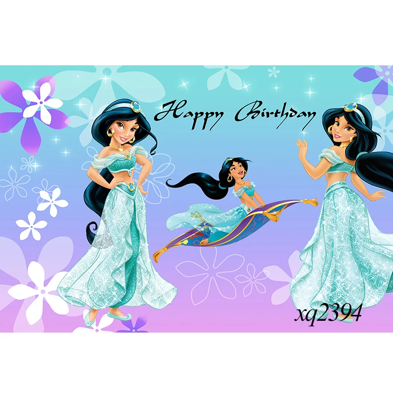 Aladdin princesa jasmim pano de fundo para estúdio foto cortina elefante tigre meninas festa aniversário photograp fundo