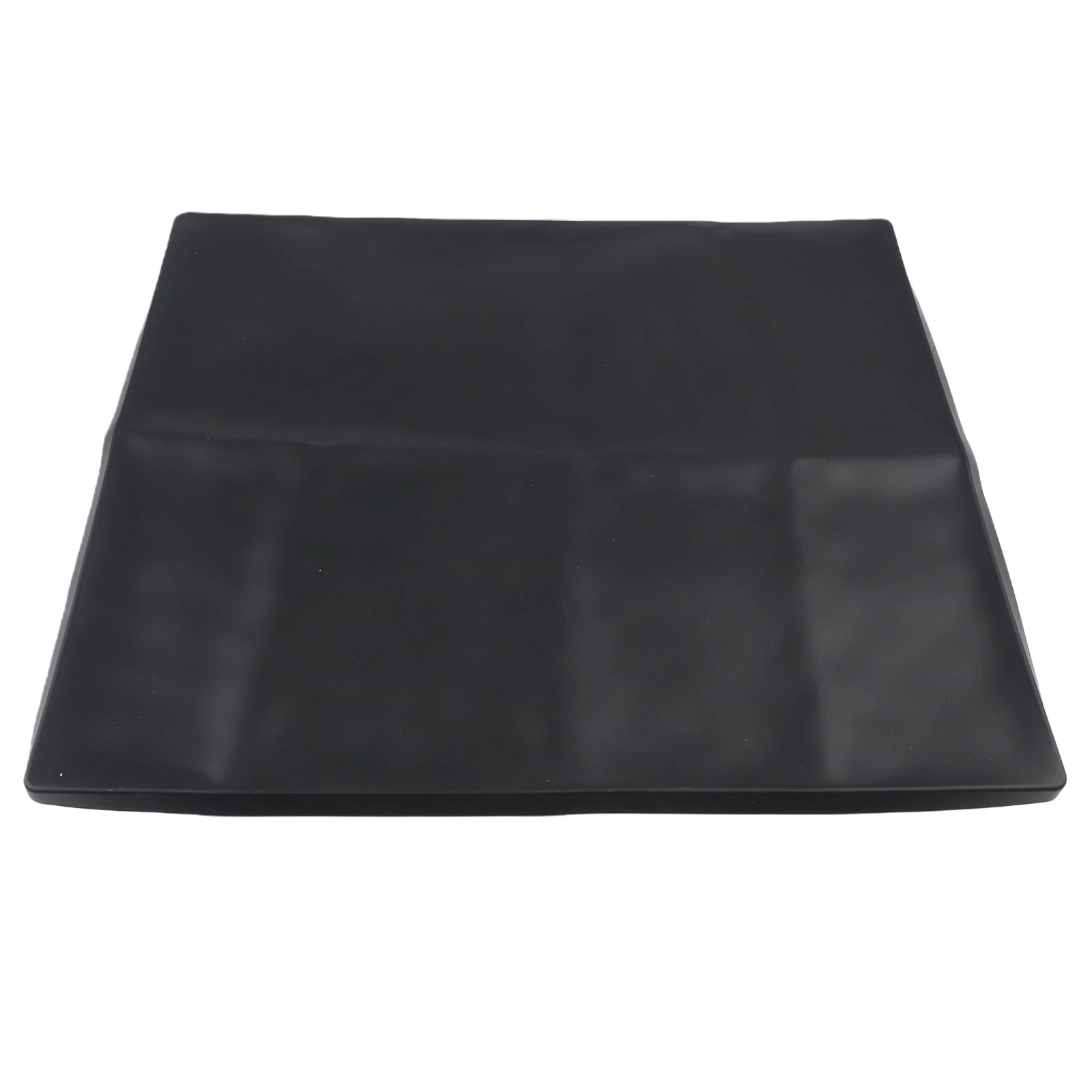 Silicone Mat For Bedside Commode Chair Raised Edge Non Slip Floor Protection Leak Portable Toilet Seat Mat Grey Black