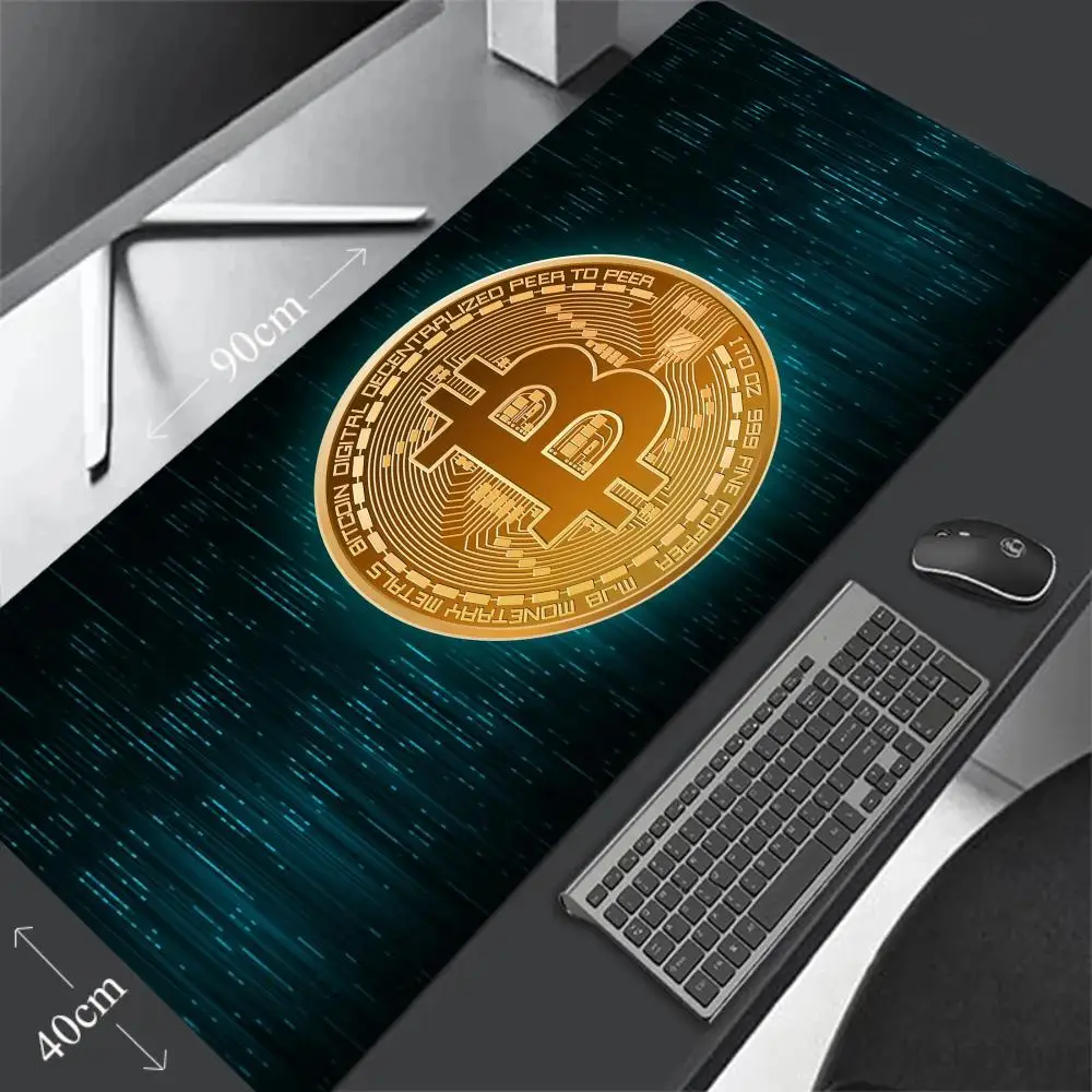 1200x600mm Desk Mat Keyboard Cabinet Laptop Bitcoin Rubber Mouse Pad Black Pc Gamer Table Mat Mausepad Computer Game Accessories