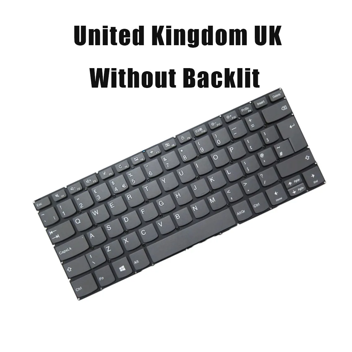 US/FR/UK Laptop Keyboard For Lenovo For Ideapad S340-14API S340-14IIL S340-14IML S340-14IWL With Backlit Gray New