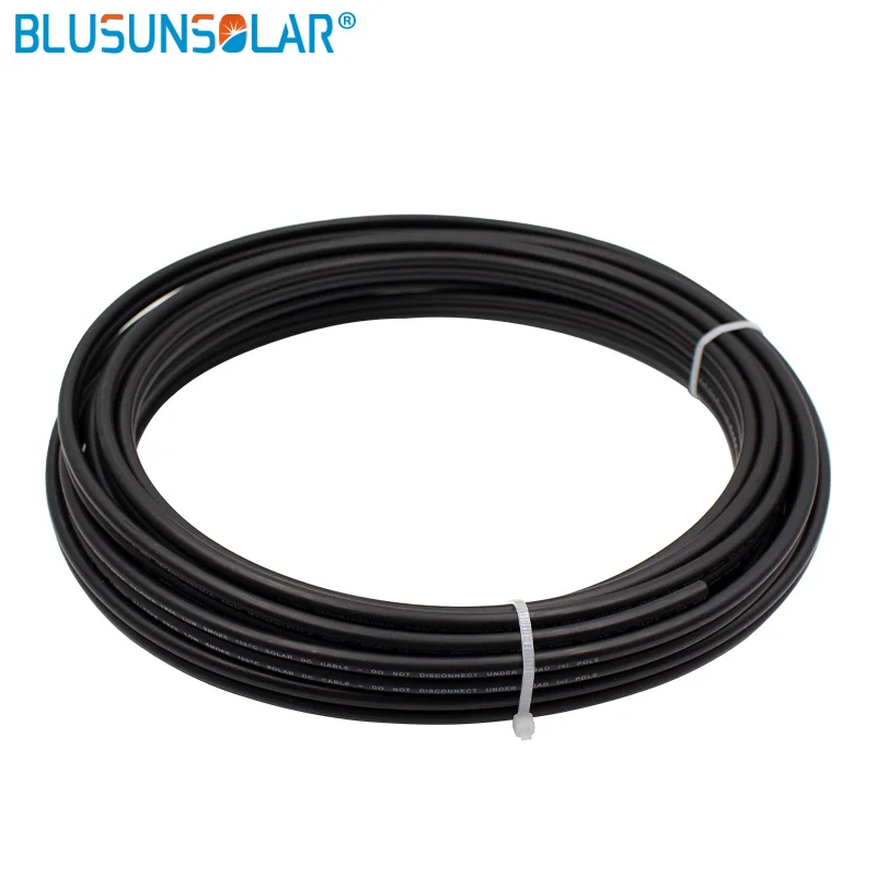 1 metretwins 4MM2/6mm2 (12AWG/10AWG) Cavo Solare Rosso o Nero Pv Cavo Filo Conduttore di Rame XLPE Giacca TUV Certifiction