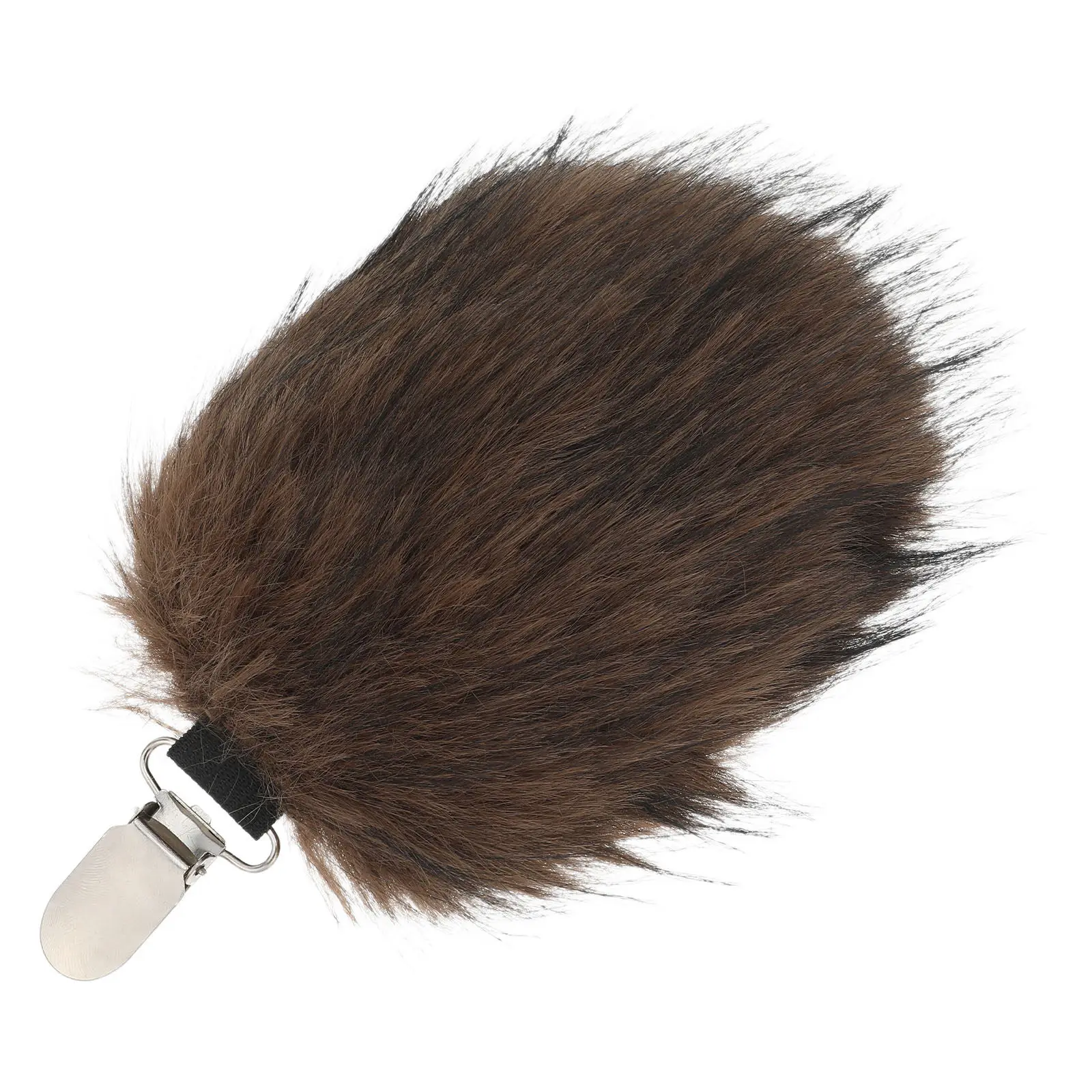 Clip-On Fluffy Tail Simulation Animal Tail Faux Bear Tail Cosplay Costume Accessory For Halloween Party Pretend Play Props 5