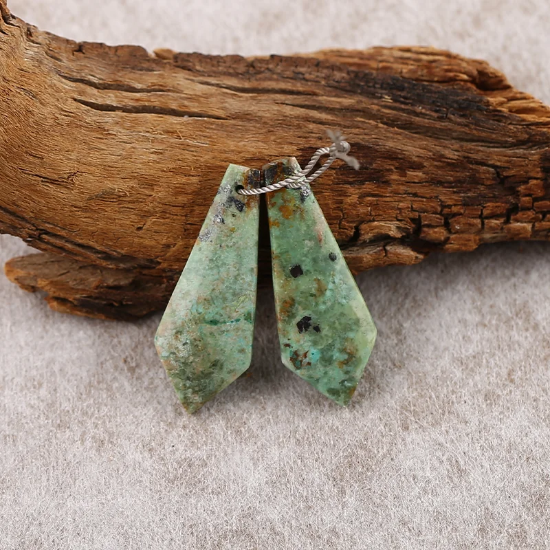 

African Turquoise Earring Beads for Jewelry Making,