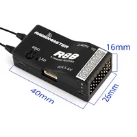 RadioMaster R88 V2.0 8ch SFHSS PWM/Sbus Receiver compatible with Frsky D8/D16 Futaba  TX12/T16S 8-Channel S-FHSS PWM/Sbus output