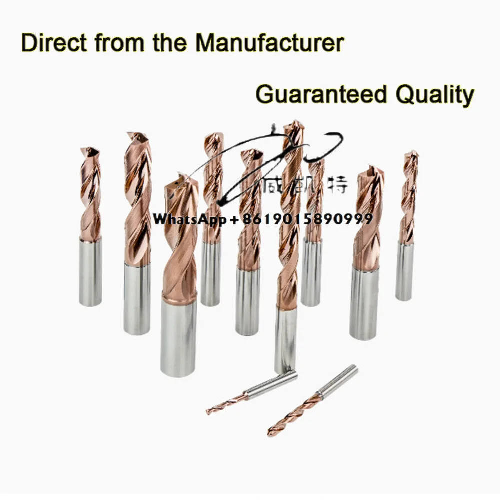 

D18.10-D20.0 8xD Coolant-Through Drill Bits for Machine Tools Carbide for Enhanced Tool Life Steel Stainless Steel Cast Iron