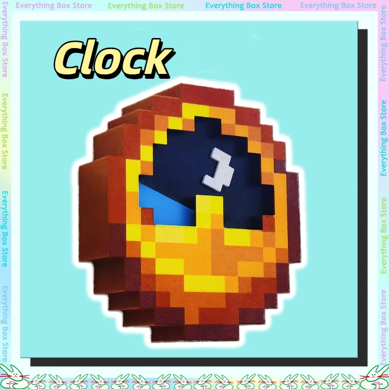 The 3d Pixel Clock Can Swing And Be Used For Desktop Decoration  Creative Display Functions For Home Decoration