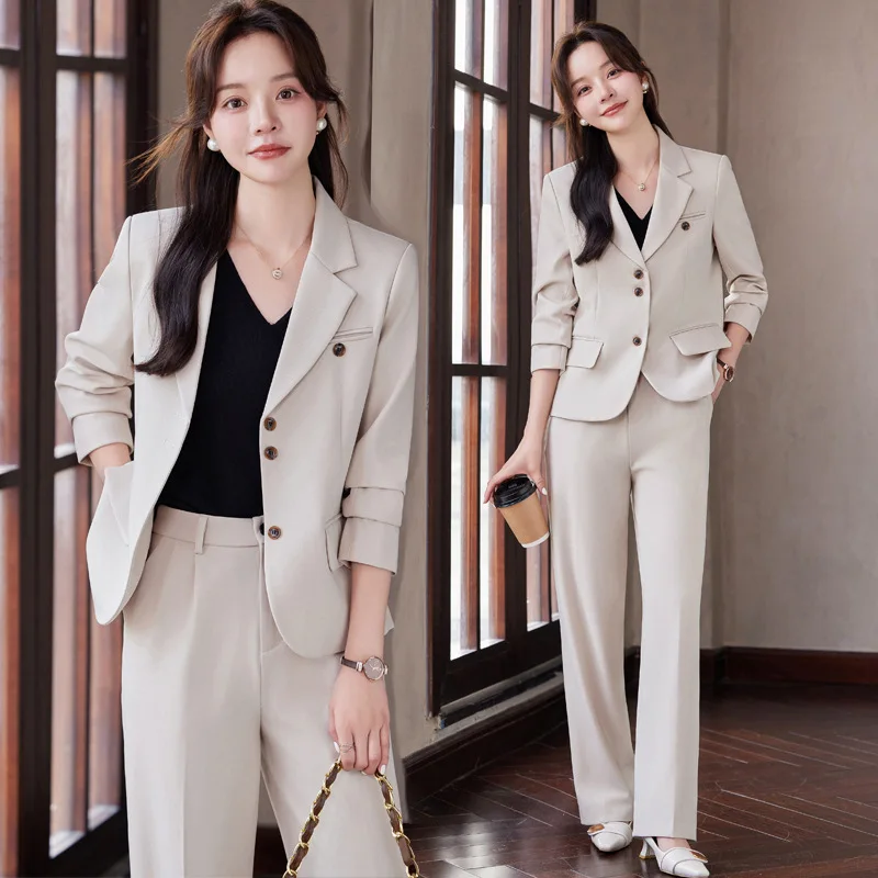 Casual Short Suit Women's Small High-End Sense2024Spring and Autumn Career Goddess Temperament Workplace High-End Suit