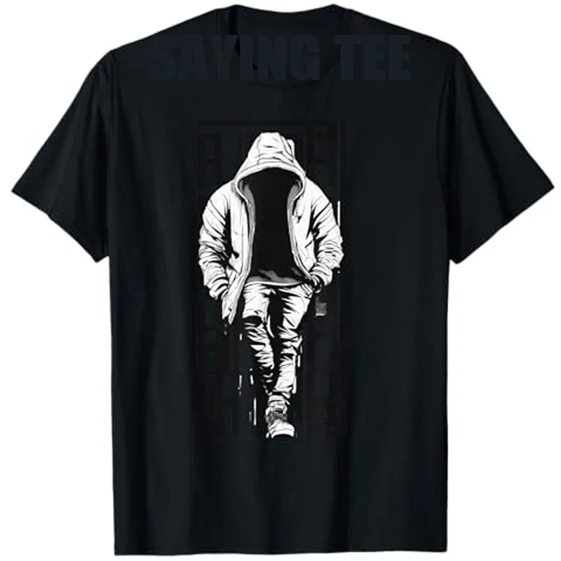 

Rapper Graphic Saying Tee Hip Hop T-Shirt Streetwear Men's Fashion Short Sleeve Blouses Urban Style Novelty Street Vibes Apparel
