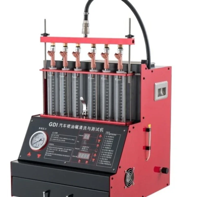 Automobile fuel injector inspection and cleaning machine Ultrasonic, carbon deposition removal GDI direct injection