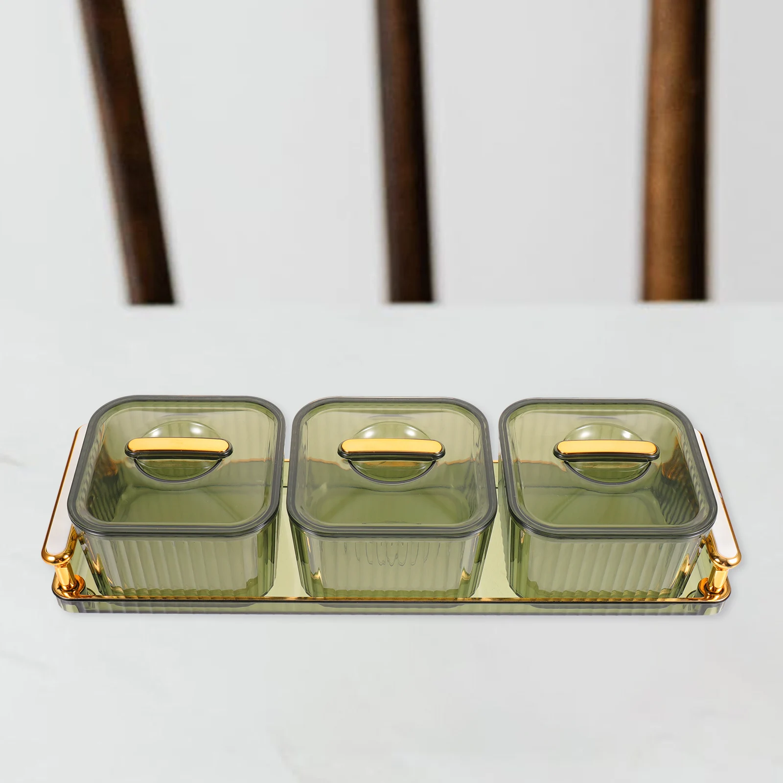 

1Set Decorative Candy Box Nut Tray Snack Holder Multi-Section Food Serving Tray Party Home Use Food Trays Movie Snack Trays