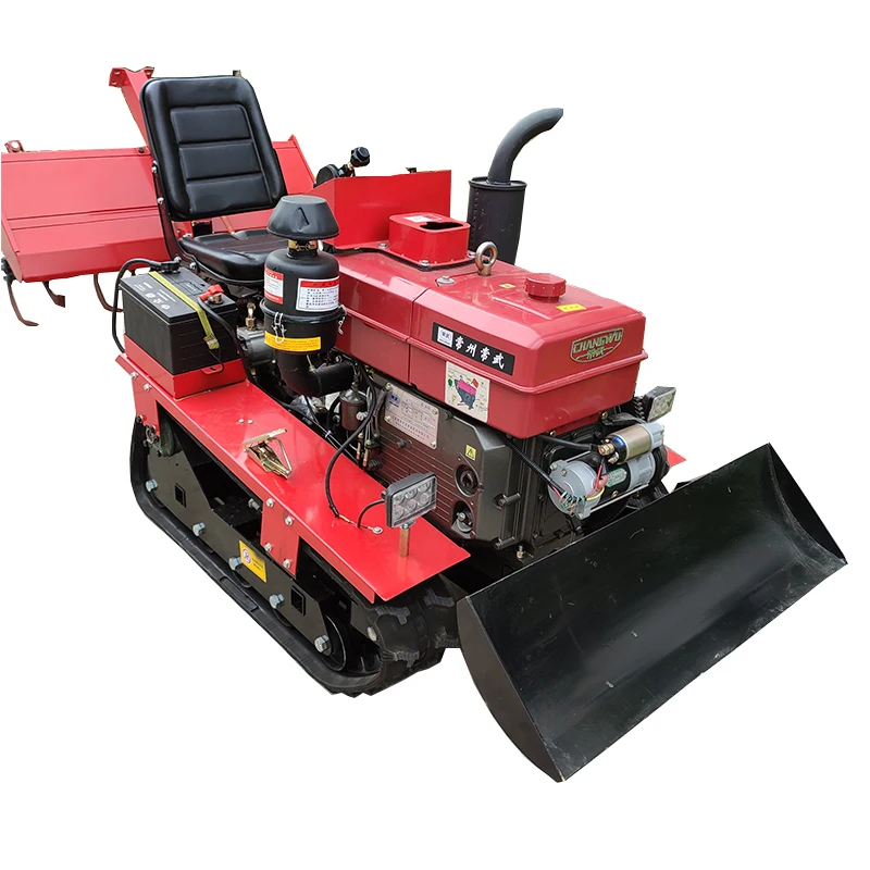 최고 판매 25HP 미니 파워 경운기 경운기 미니 정원 트랙터용 농장용 부착 장치가 있는 새로운 디젤 정원 트랙터