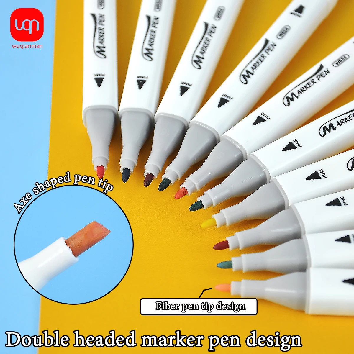 

(WQN) 12/24/36/48 pieces Quick-Drying Double-Ended Marker Pens With Storage Box. The Ink Spreads Evenly And Smoothly, Making It