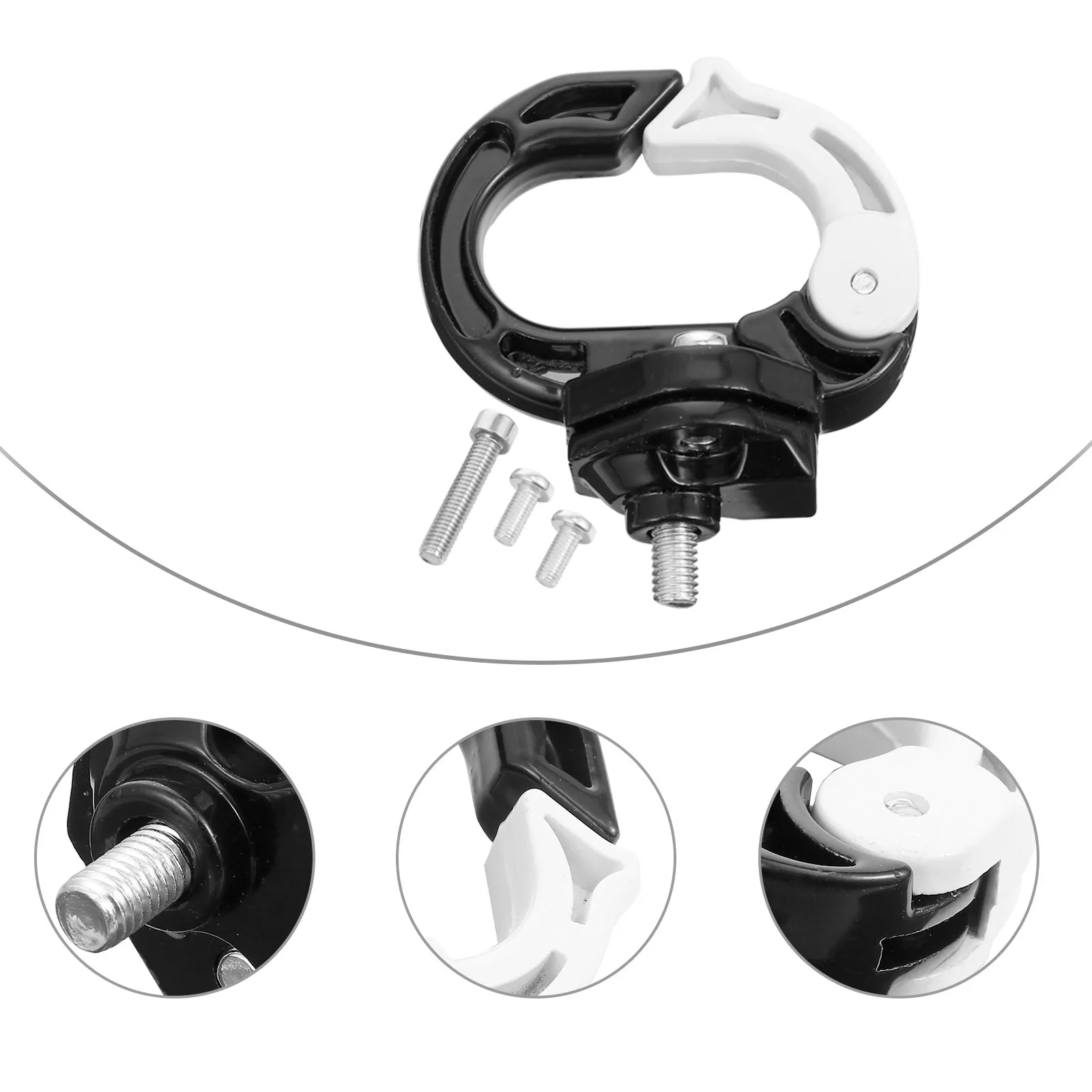 1Set O Ring Style Aluminum Alloy Hook Simple Install Replace Bumper Hook for Motorbike Scooter Electromobile Modification Parts