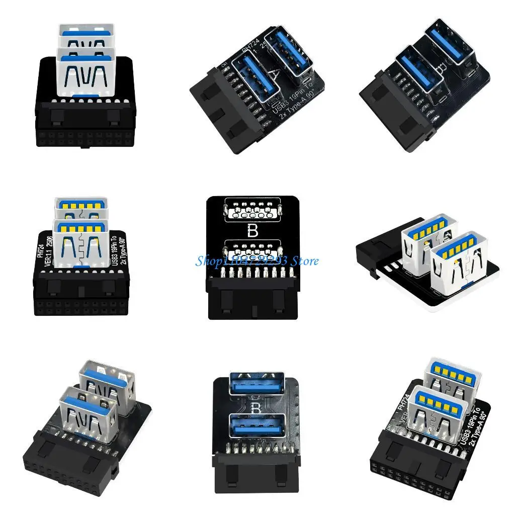 

Y2GD USB3.0 Double Port Adapter for Efficient 19 pin to Type A Conversion Delivering Stable and Fast Data Transmission