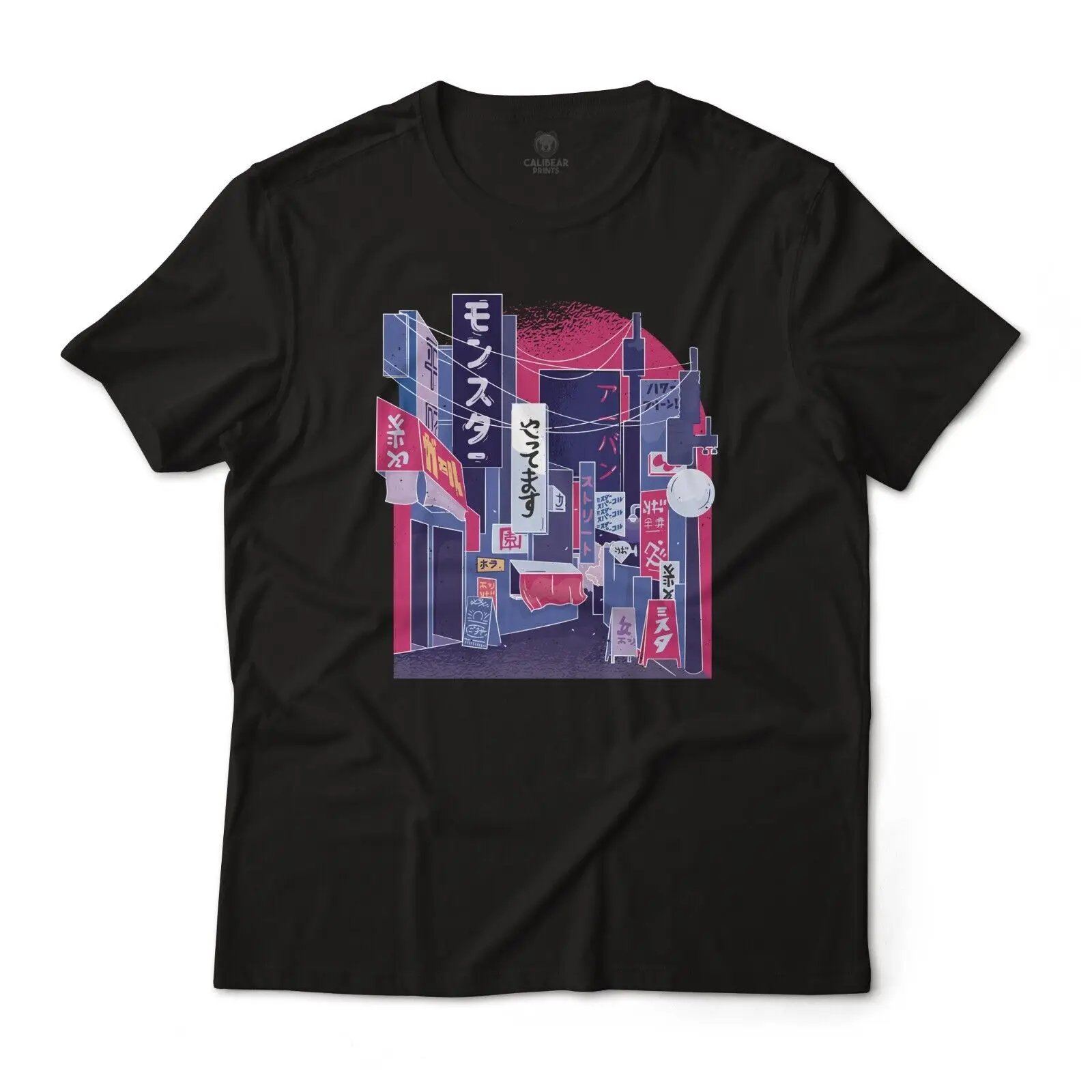 

Japanese Cityscape Art Aesthetic Graphic T-Shirt Lightweight Cotton Tee