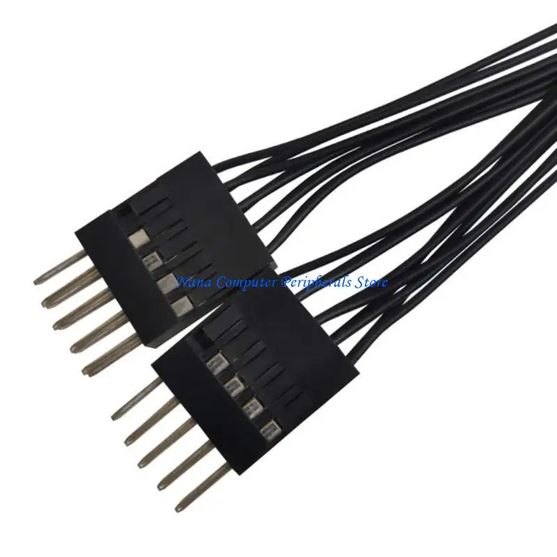 F68C USB 9Pin Female to Male Adapter Header Cable USB Extension Cord 10CM