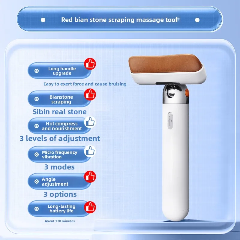 Facial Special Bian Stone Gua Sha Device Skin Lifting Tightening Lymphatic Drainage Massager Tool
