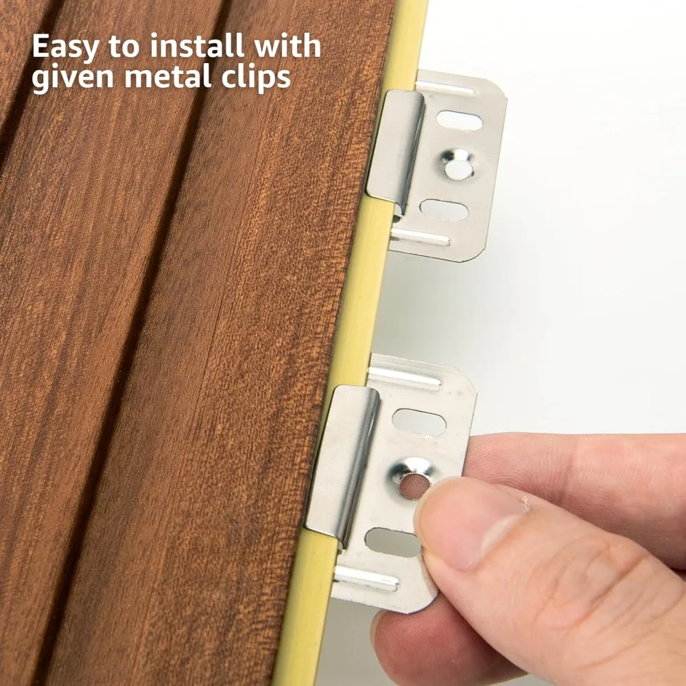 Panele ścienne z listew, dźwiękoszczelne panele ścienne 3D z WPC do dekoracji wnętrz, tło pod telewizor, zestaw 8 sztuk, 96 x 6 cali. Drzewo tekowe