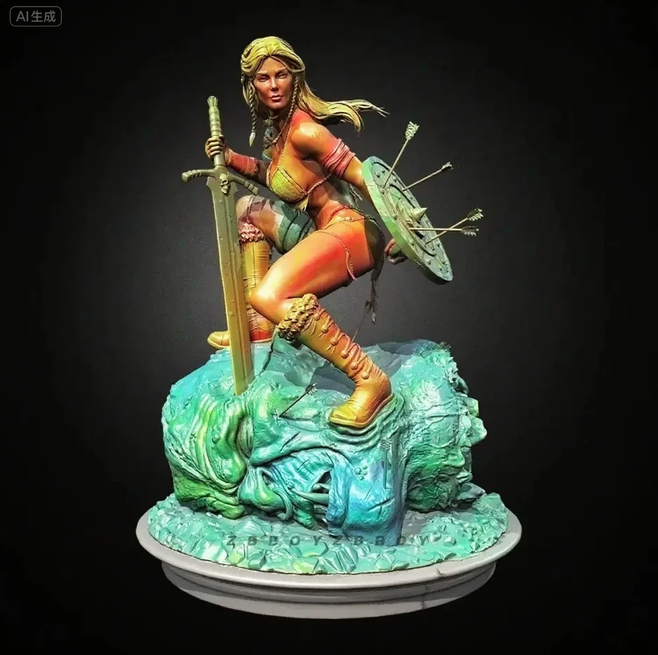 

Общая высота 50 мм 75 мм 90 мм Комплект модели из смолы для самостоятельной сборки и раскраски (3D-печать) TD-7550/3D