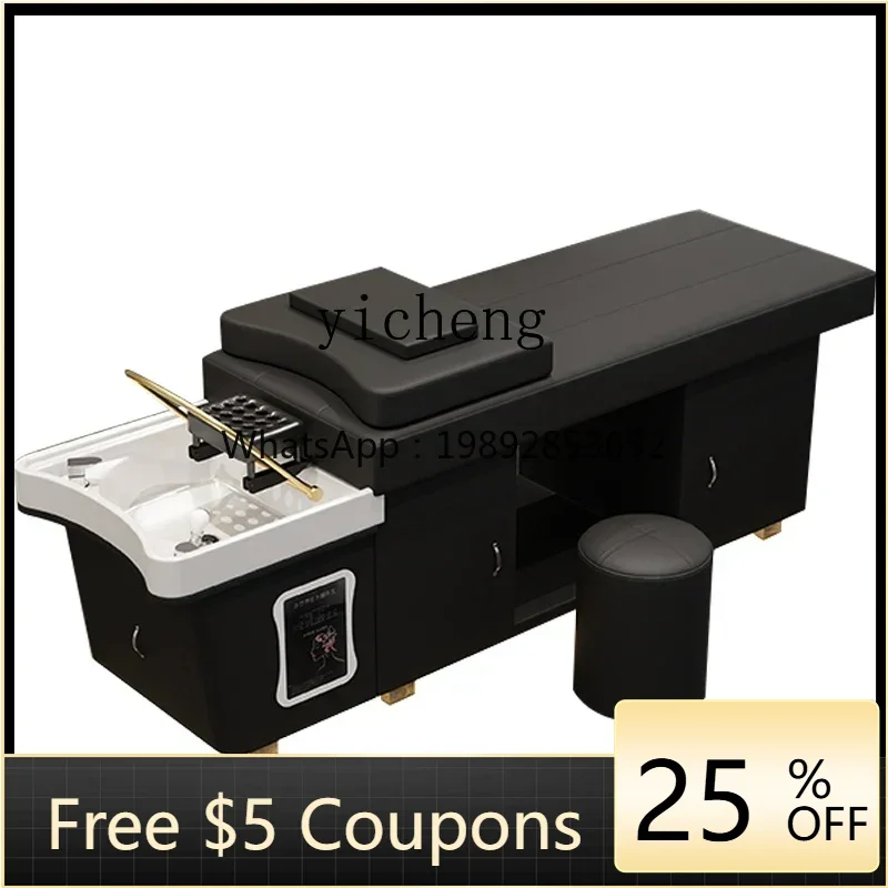 Water Heater Fumigation Water Circulation Head Treatment Shampoo Chair Hair Salon Full Lying Bed
