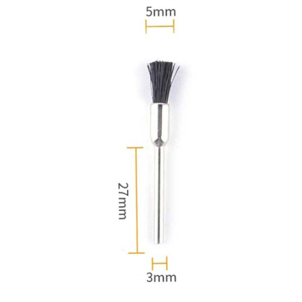 

Wire Wheel Brush 3.0mm Accessories Black Bristles Polishing Brushes Rotary Tool Rust Set Wheel Brushes Brand New
