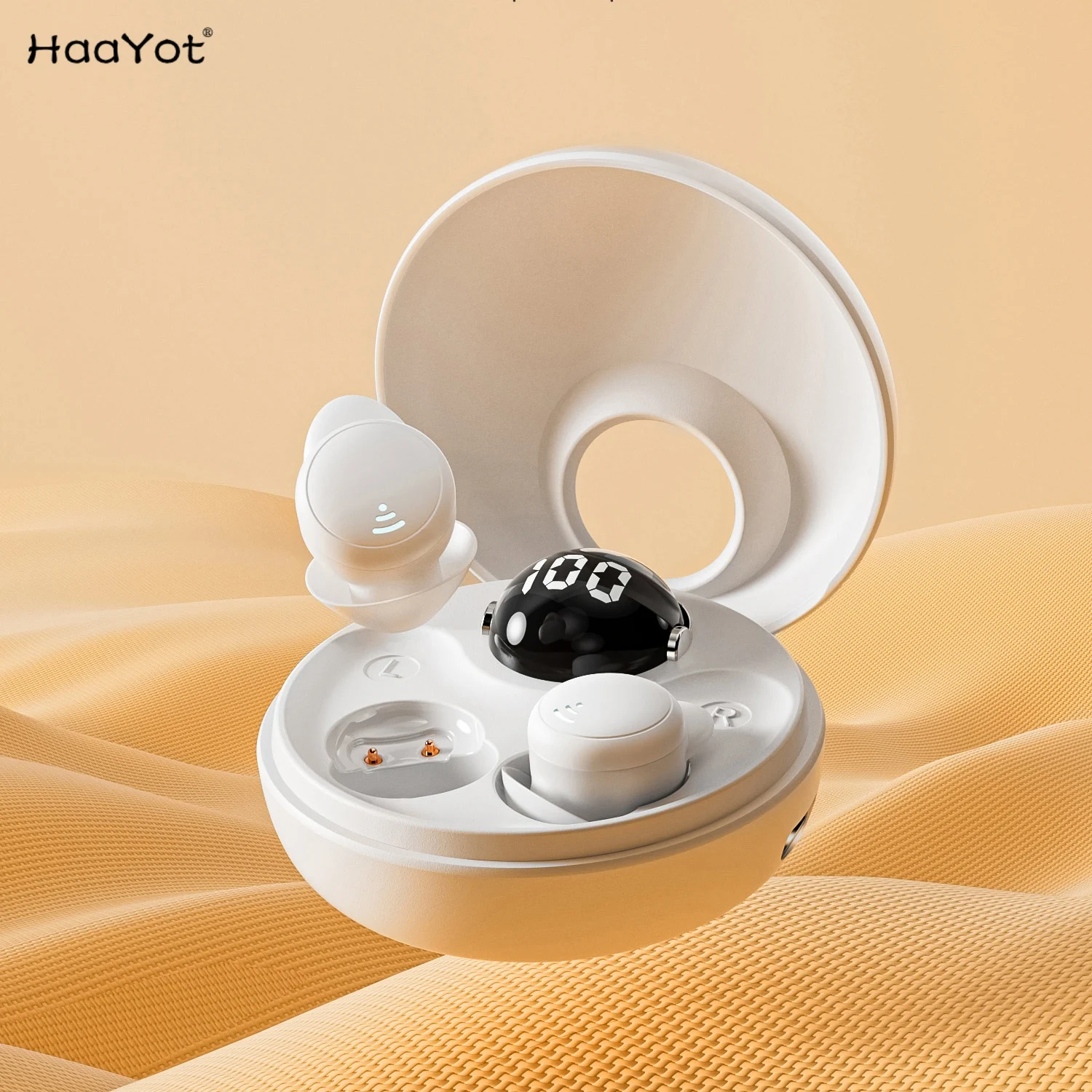 HaaYot New Sleep Earbuds Invisible Headphones for Side Sleepers,Sleepbuds Comfortable Noise Blocking, Bluetooth Wireless Headset