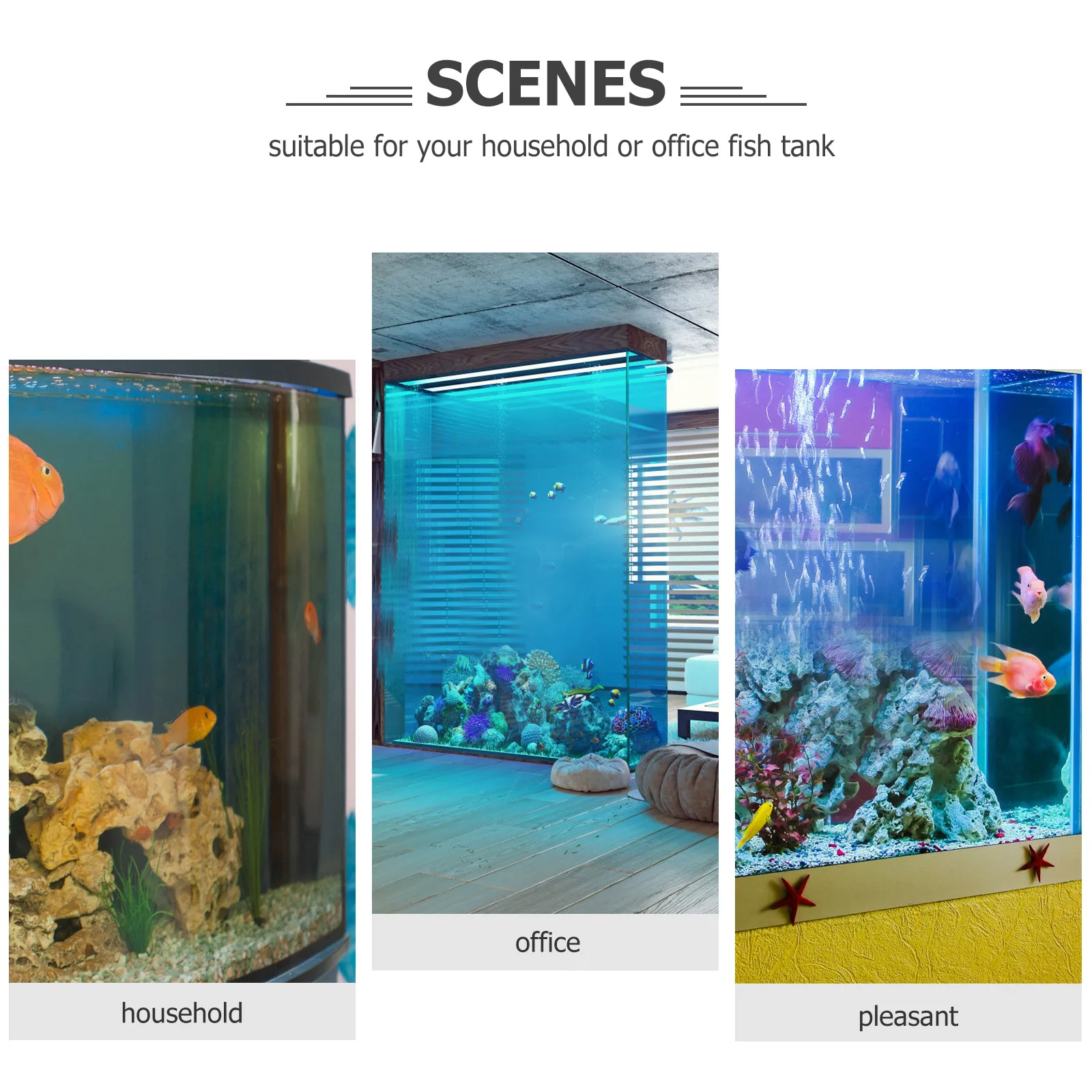 

Fish Tank Decoration Villa House Statue Resin Aquarium Ornament Landscaping Craft Decorative Small Lightweight Hideout for Fish