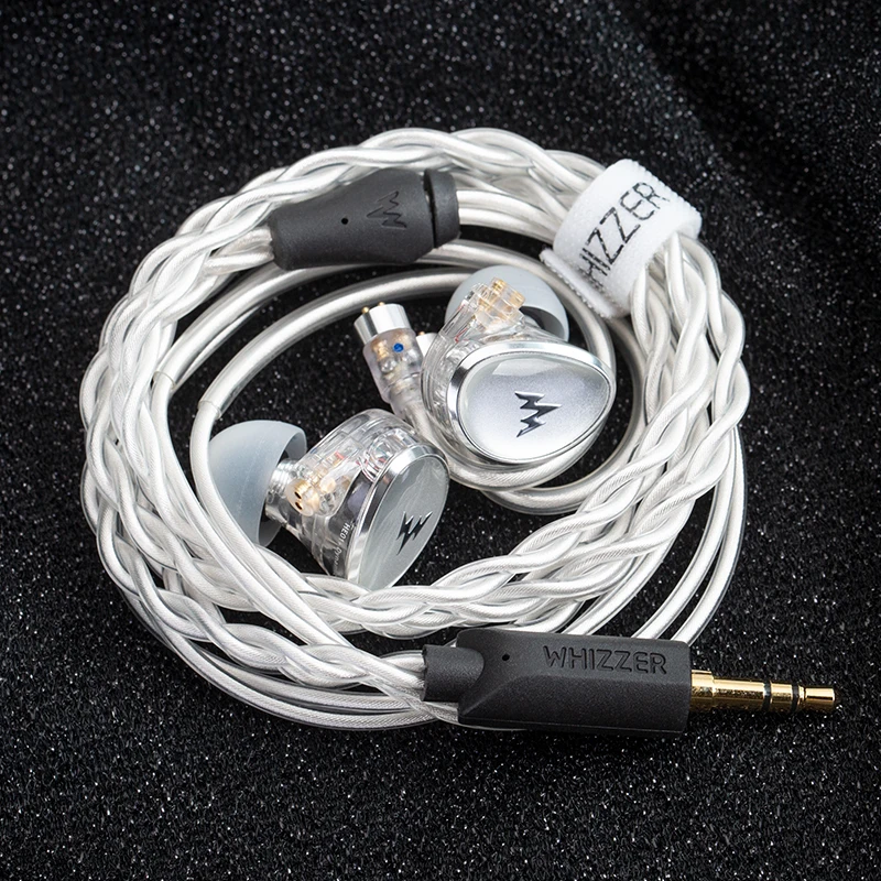 Whizzer HE01 + Hi-Res Audio Kylin IEM 10.2mm DLC محرك الحجاب الحاجز الديناميكي سماعات أذن سلكية HDSS تكنولوجيا HiFi داخل الأذن سماعة