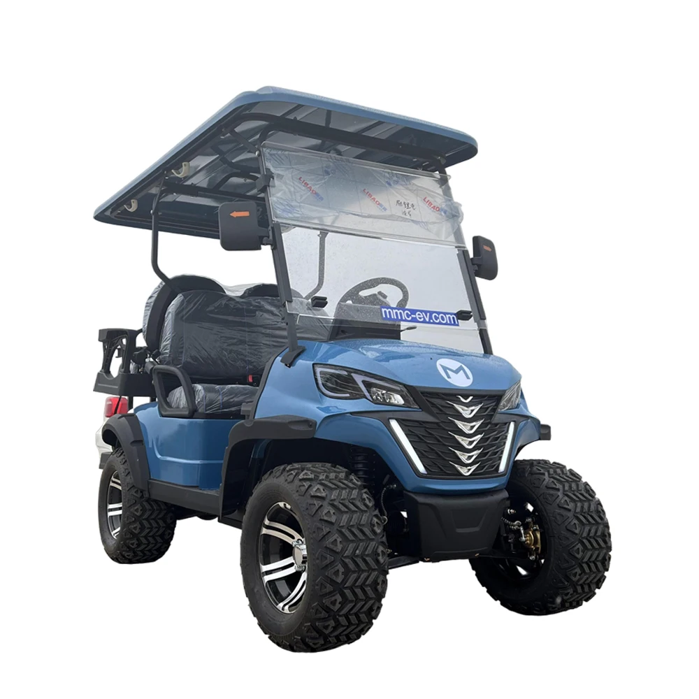 Hot Selling New Electric 4 Seater Golf Cart And Electric Sightseeing Cart With Cup Holder Storage Basket