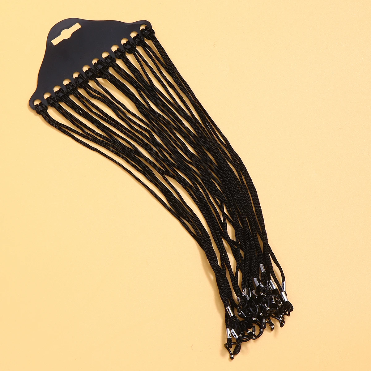 

48pcs 1 Bag Nylon Glasses Elastic Strap Adjustable Eyewear Cord Sunglasses Eyeglasses Neck Chain Rope Black Durable Soft Secure