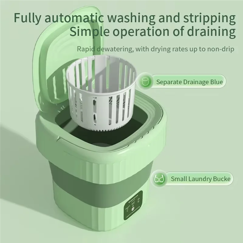 

B98A-компактная стиральная машина объемом 8 л, идеальная для студенческой одежды, портативная и эффективная вилка европейского стандарта