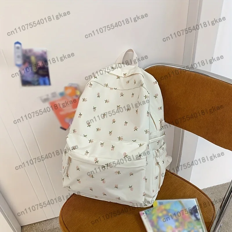 Travel Bag, Luggage Bag 1pc Women's Floral Backpack - Casual Bookbag with Multiple Zipper Pockets, Comfortable Shoulder Straps