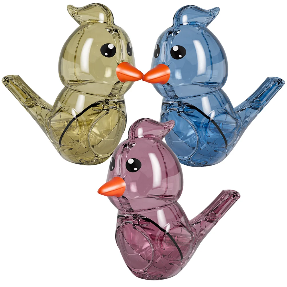 Whistle Toy Bird Whistles For Adults Portable Water Musical Instrument Shaped Cartoon Props Colored Slide