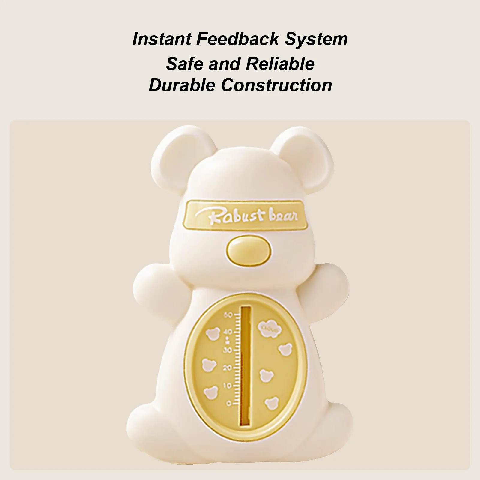 Bath Temperature Gauge Bear Floating Safety Checker Water Temperature Reader For Toddler Boy Girl Swimming Pool Home Bathroom